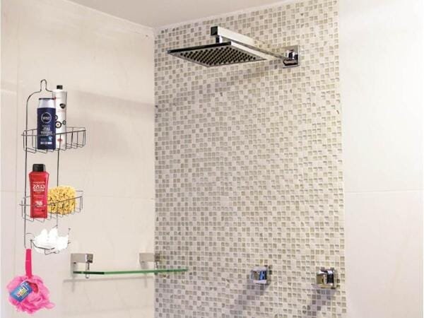 Suporte Porta Shampoo Prime Mix 2 Repartições e Saboneteira - 4