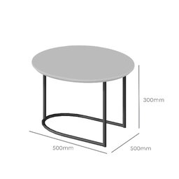 Mesa de Centro Pinifarina Redonda Lâmina Natural de Madeira Pollo Decor - 2