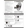 VENTILADOR DE PAREDE OSCILANTE NEPTUNO 50CM PRETO:127V - 4