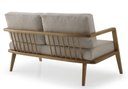 Ver imagem 2 de Sofá Dima 2 Lugares Assento Chic Pés Amendoa 140cm - 69701