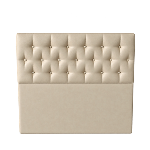 Cabeceira de Cama King:Corino Bege/King