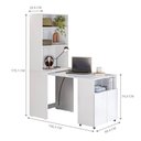 Ver imagem 4 de Mesa para Lojas com Estante Porto de Siena 2 Portas MDP 69,4cm Branco Kit'S Paraná