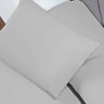 Kit 2 Fronhas 70cm X 50cm Soft Par Capa para Travesseiro Envelope 180 Fios Colorida Cinza - 2