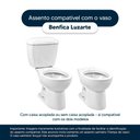 Ver imagem 4 de Tampa de Vaso Polipropileno Benfica Branco para Bacia Luzarte