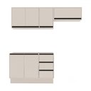 Ver imagem 2 de Cozinha Completa Koya 6 Portas 3 Gavetas 40250033 Creme - Politorno
