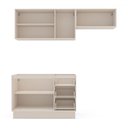 Ver imagem 3 de Cozinha Completa Koya 6 Portas 3 Gavetas 40250033 Creme - Politorno