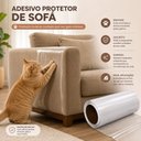 Ver imagem 3 de Adesivo Protetor para Sofá e Móveis Anti Arranhões de Gatos e Cães Rolo 3 Metros