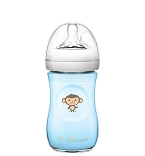 Mamadeira Pétala 260 Ml Macacos Philips Avent, Azul - 1