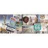 TELA ROUTE 66 MOTEL 66 COLORIDA 60 X 150 X 4 CM BTC Decor - 1