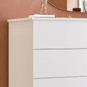 Ver imagem 6 de Comoda para Quarto 5 Gavetas Compacta Branco