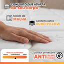 Ver imagem 5 de Cama Box Solteiro Colchão Molas Ensacadas Pillow Top Maximus 88x188x67cm Cinza / Preto Gazin