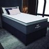 Cama Box Solteiro Colchão Molas Ensacadas Pillow Top Maximus 88x188x67cm Cinza / Preto Gazin - 1