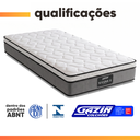 Ver imagem 6 de Cama Box Solteiro Colchão Molas Ensacadas Pillow Top Maximus 88x188x67cm Cinza / Preto Gazin