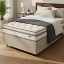 Ver imagem 1 de Cama Box com Colchão de Molas Ensacadas Double Face Pillow Euro Alfa Probel Solteiro 88cm
