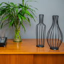 Ver imagem 2 de Kit 02 Porta Rolha de Vinho em Ferro Decorativo Moderno