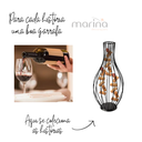Ver imagem 3 de Kit 02 Porta Rolha de Vinho em Ferro Decorativo Moderno