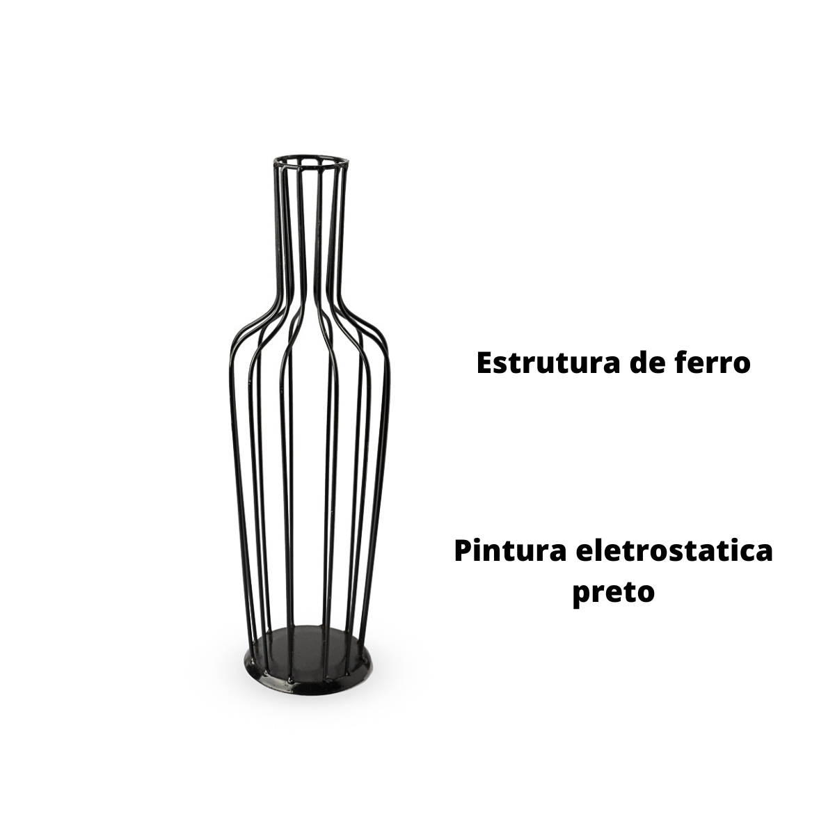 Kit 02 Porta Rolha de Vinho em Ferro Decorativo Moderno - 6