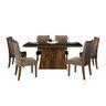 Conjunto Sala de Jantar Mesa Itália 6 Cadeiras Golden DJ Móveis - 2