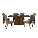 Ver imagem 2 de Conjunto Sala de Jantar Mesa Itália 6 Cadeiras Golden DJ Móveis