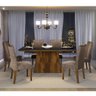 Conjunto Sala de Jantar Mesa Itália 6 Cadeiras Golden DJ Móveis - 1