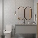 Ver imagem 3 de Espelho Oval Decorativo para Sala 90x45cm - Tabaco
