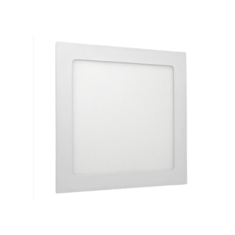Luminaria Plafon Led Quadrada Embutir 12w 3000k Branco Quente