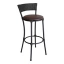 Ver imagem 2 de Conjunto de 4 Banquetas Alta Forts 1 Lugar Aço Carbono Preto com Marrom Acesse Móveis
