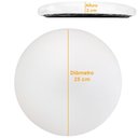 Ver imagem 6 de Assento Redondo Banqueta Cadeira Estofados Poltronas H02 Corino Branco 25 Cm - Lyam Decor