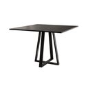 Ver imagem 3 de Mesa de Jantar Mônaco 110cm Tampo Preto Pés Preto