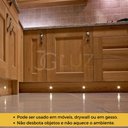 Ver imagem 2 de Kit 8 Spot para Móvel Led 1w Kit 2 Unidades Gesso Madeira - Preto