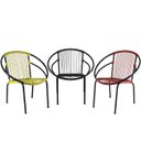 Ver imagem 3 de Conjunto 3 Cadeiras Eclipse de Área,Fibra Sintética, Artesanal, cores Diversas - PANERO 08