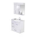 Ver imagem 2 de Armário para Banheiro Viena 5700 Suspenso 59,5cm 2 Gavetas + Gavetão Rorato - Branco