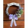 Enfeite de Porta de Entrada Guirlanda de Flores Lilás 40cm - 2