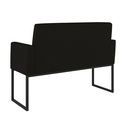 Ver imagem 4 de Kit Sofá 2 Lugares + 2 Poltronas para Recepção Sala Balaqui Cor:preto