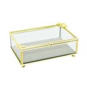 Ver imagem 1 de Porta Joia em Metal Dourado com Borboleta 6x17x12cm