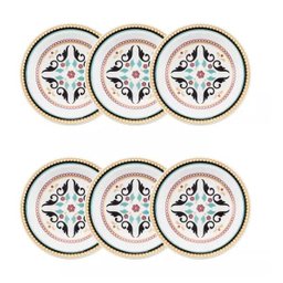 Jogo Prato Fundo Luiza Oxford - 06 Peças - 1