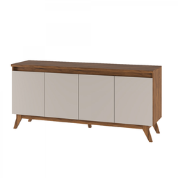 Buffet Space 4 Portas 2 Prateleiras Internas Imbuia/off White - 2