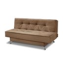 Ver imagem 5 de Sofá Cama 1,80m Flórida Suede Cappuccino Mirra Decor