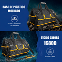 Ver imagem 4 de Bolsa de Transporte para Ferramentas 20 Polegadas Lona Oxford 14 Bolsos Grande Reforçada Profissiona