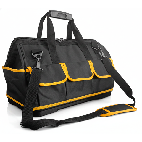 Bolsa de Transporte para Ferramentas 20 Polegadas Lona Oxford 14 Bolsos Grande Reforçada Profissiona