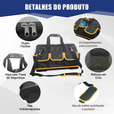 Ver imagem 2 de Bolsa de Transporte para Ferramentas 20 Polegadas Lona Oxford 14 Bolsos Grande Reforçada Profissiona