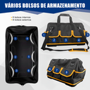 Ver imagem 6 de Bolsa de Transporte para Ferramentas 20 Polegadas Lona Oxford 14 Bolsos Grande Reforçada Profissiona