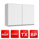 Ver imagem 6 de Kit Área de Serviço e Lavanderia com 02 Armários Aéreo 80cm 100% Mdf Branco - Abmaza