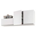 Ver imagem 1 de Kit Área de Serviço e Lavanderia com 02 Armários Aéreo 80cm 100% Mdf Branco - Abmaza