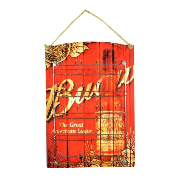 Escorredor de copos para parede - Cerveja Budweiser - 1