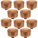 Ver imagem 1 de Conjunto de 10 Puxadores 194 Yuma Ponto Cobre para Móveis Armários e Gavetas
