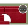 Sofá Confort 1,80m Assento Retrátil e Reclinável Velosuede Vermelho - NETSOFAS - 6
