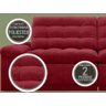 Sofá Confort 1,80m Assento Retrátil e Reclinável Velosuede Vermelho - NETSOFAS - 5