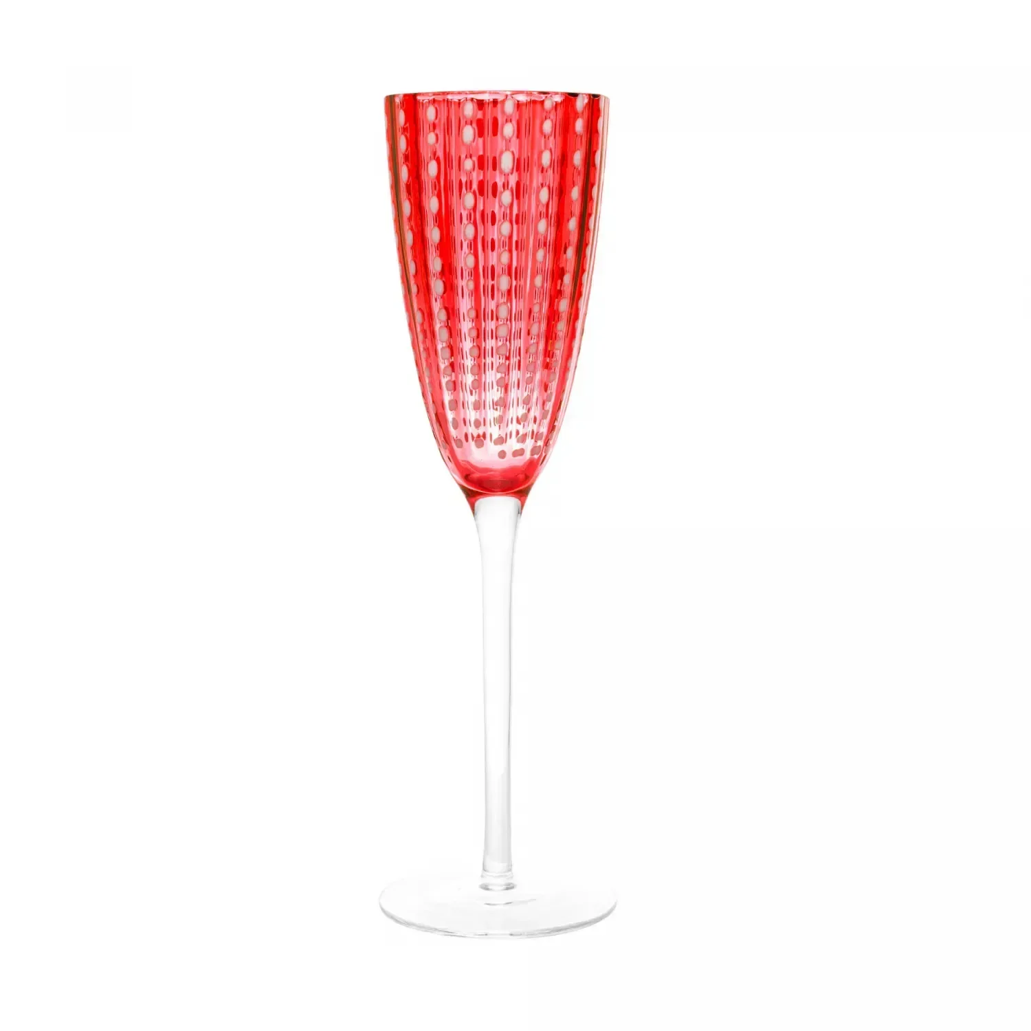 Ver imagem 4 de Conjunto 2 Tacas de Champagne de Vidro Orquidea Vermelho 200ml