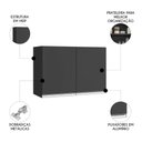 Ver imagem 4 de Armário de Cozinha Aéreo 80cm com 2 Portas Andréia Preto - Ajl Móveis